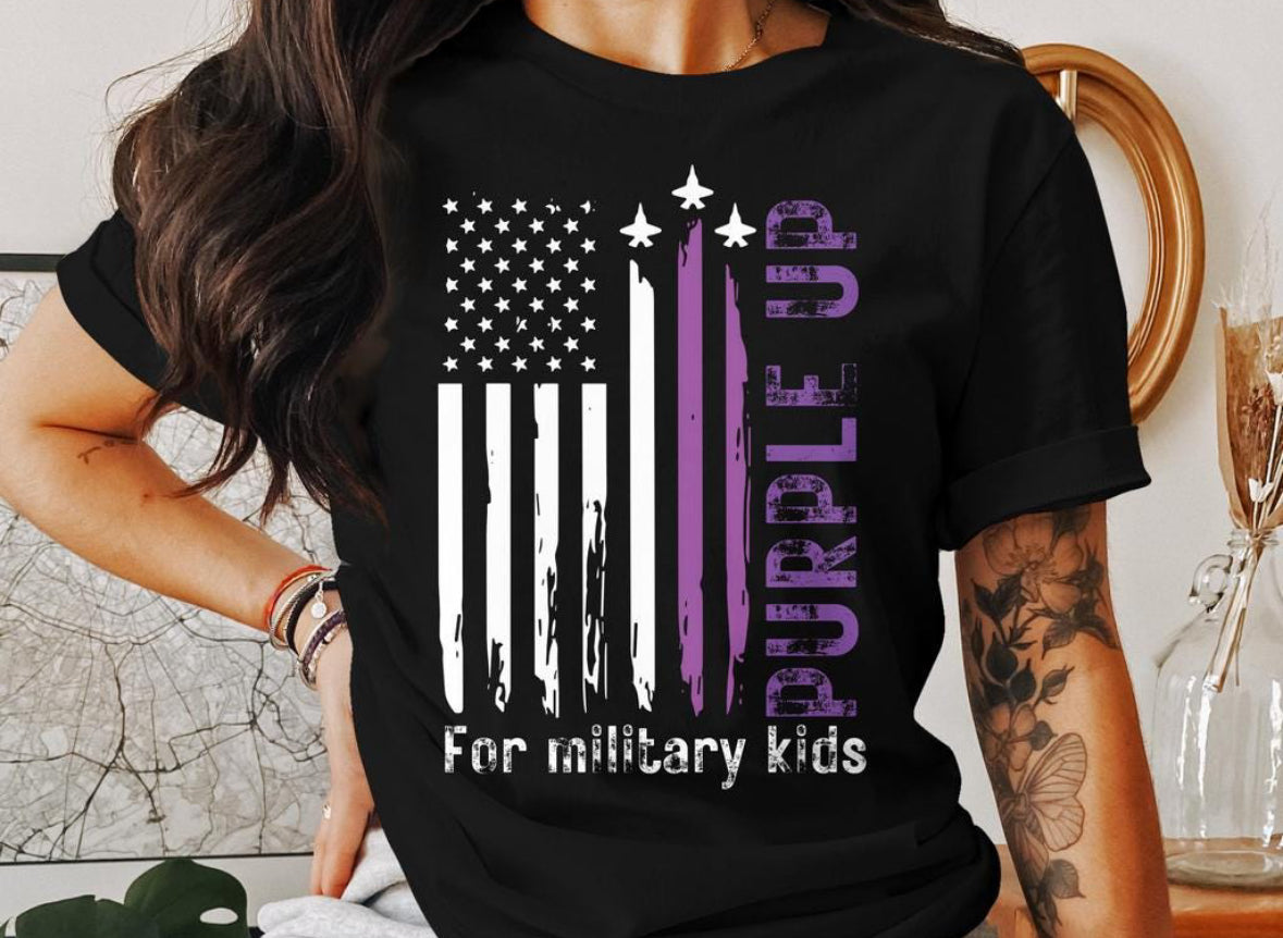 Flag Purple Up Onesie/Shirt/Long Sleeve/Crewneck/Hoodie