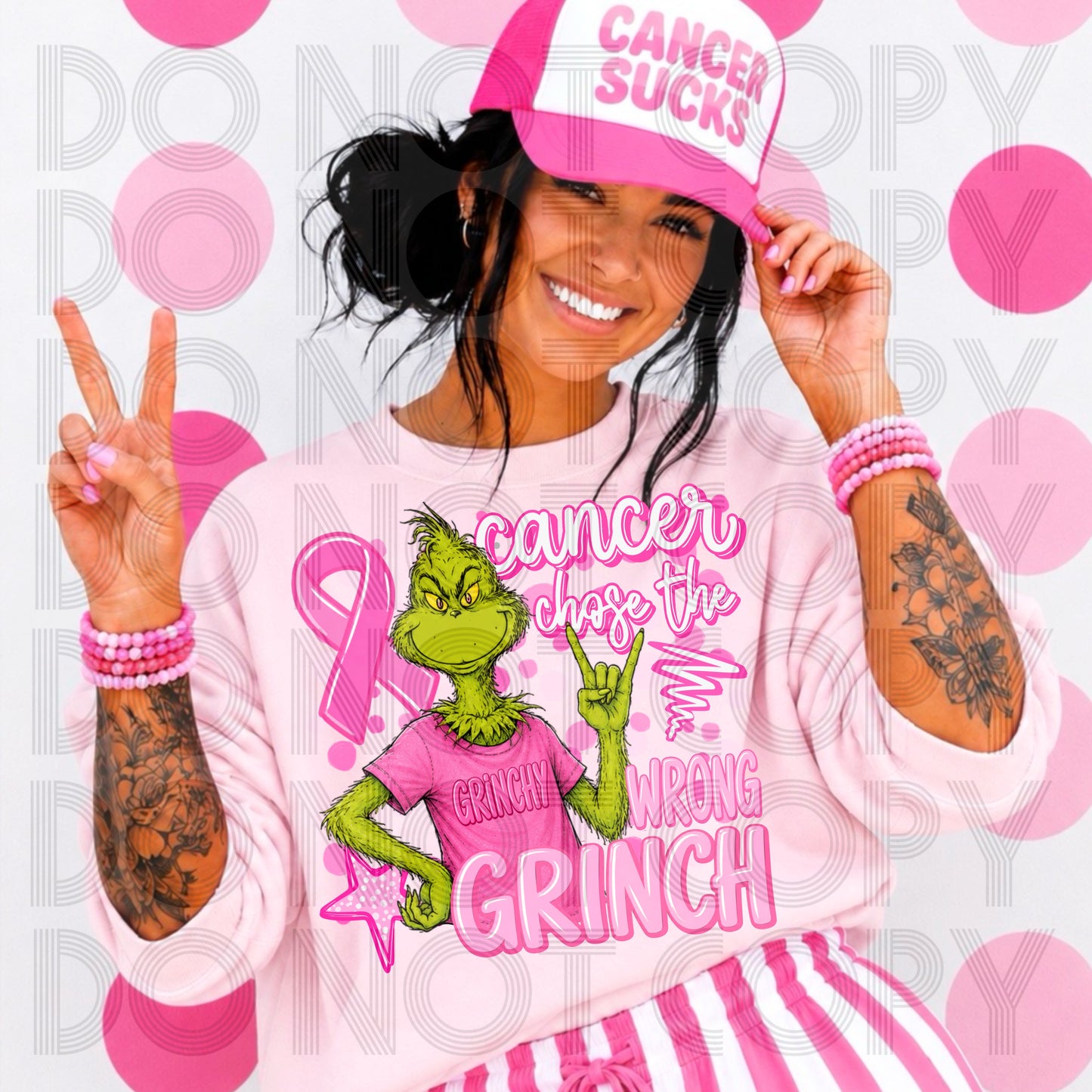 Mean One Pink Ribbon Tee/Crewneck Sweatshirt