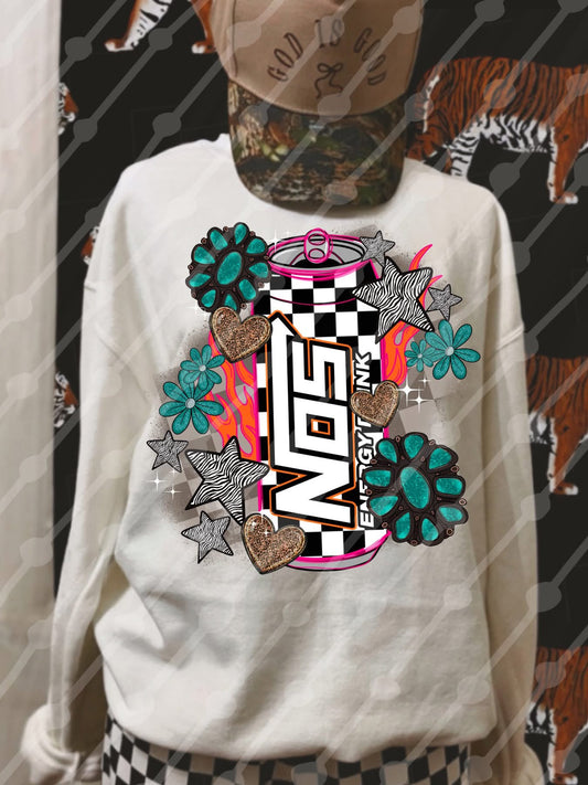 Nos Turquoise Pieces Tee/Sweatshirt