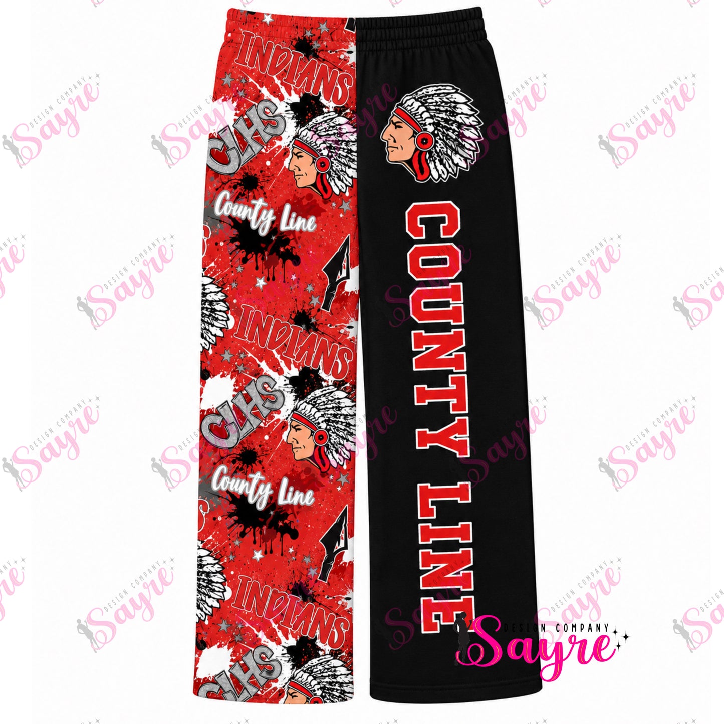 YOUTH Custom Any Print Knitted Ribbed Wide Leg Pants