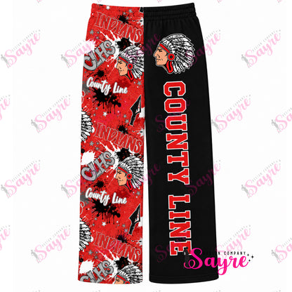 YOUTH Custom Any Print Knitted Ribbed Wide Leg Pants