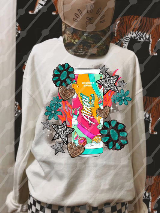Sherbet Alani Turquoise Pieces Tee/Sweatshirt