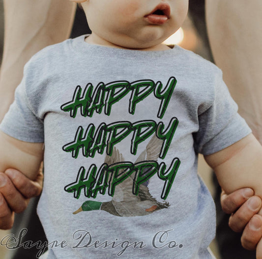 Green Happy Happy Happy Tee- 2t-Youth