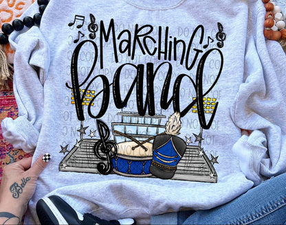 Customizable Color Marching Band Bleachers Shirt/Long Sleeve/Crewneck/Hoodie