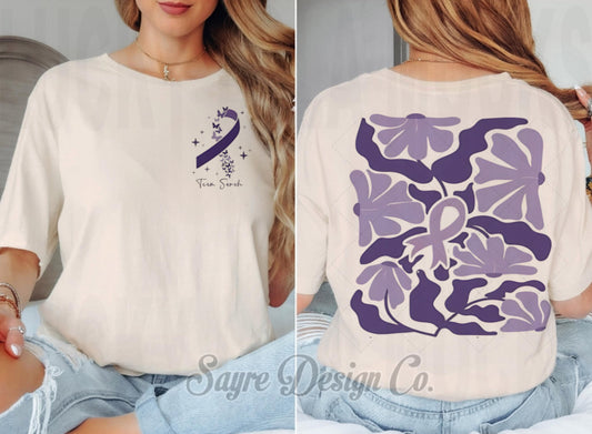 Customizable Purple Mix Team Alzheimer’s Awareness Tee 2t-Youth