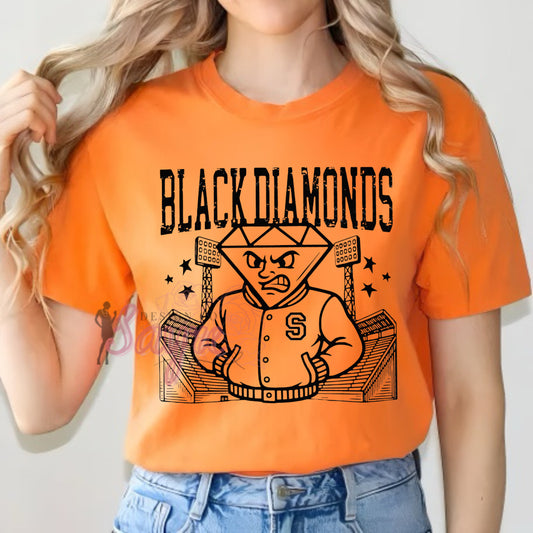 Letterman Black Diamonds Shirt/Long Sleeve/Crewneck/Hoodie