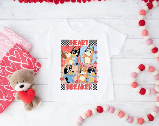 Blue Dog Heart Breaker Short Sleeve- Youth