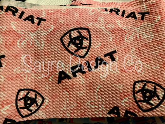 Pink Ariat- Bullet Fabric *limited quantity*