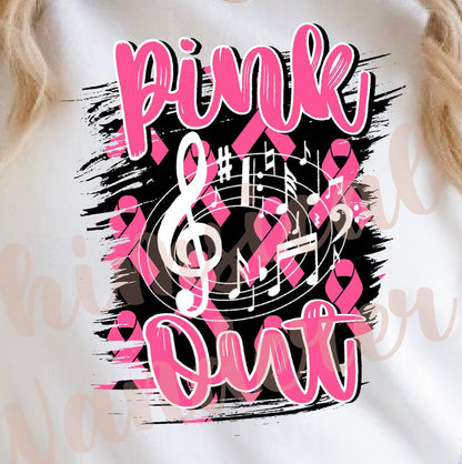 Marching Band Pink Out Tee/Sweatshirt/Hoodie
