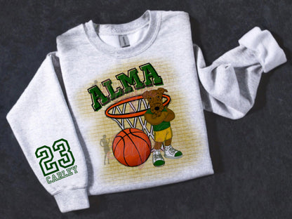 Customizable Team/Name Basketball Boys Crewneck