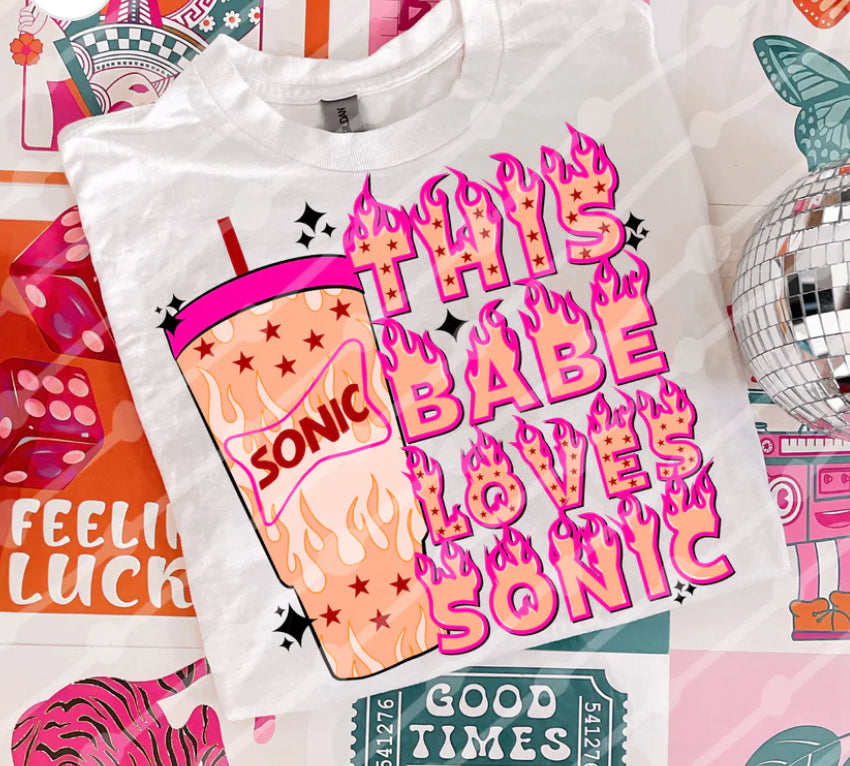 This Babe Loves Sonic Shirt/Long Sleeve/Crewneck/Hoodie