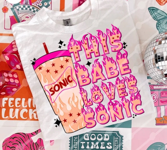 This Babe Loves Sonic Shirt/Long Sleeve/Crewneck/Hoodie