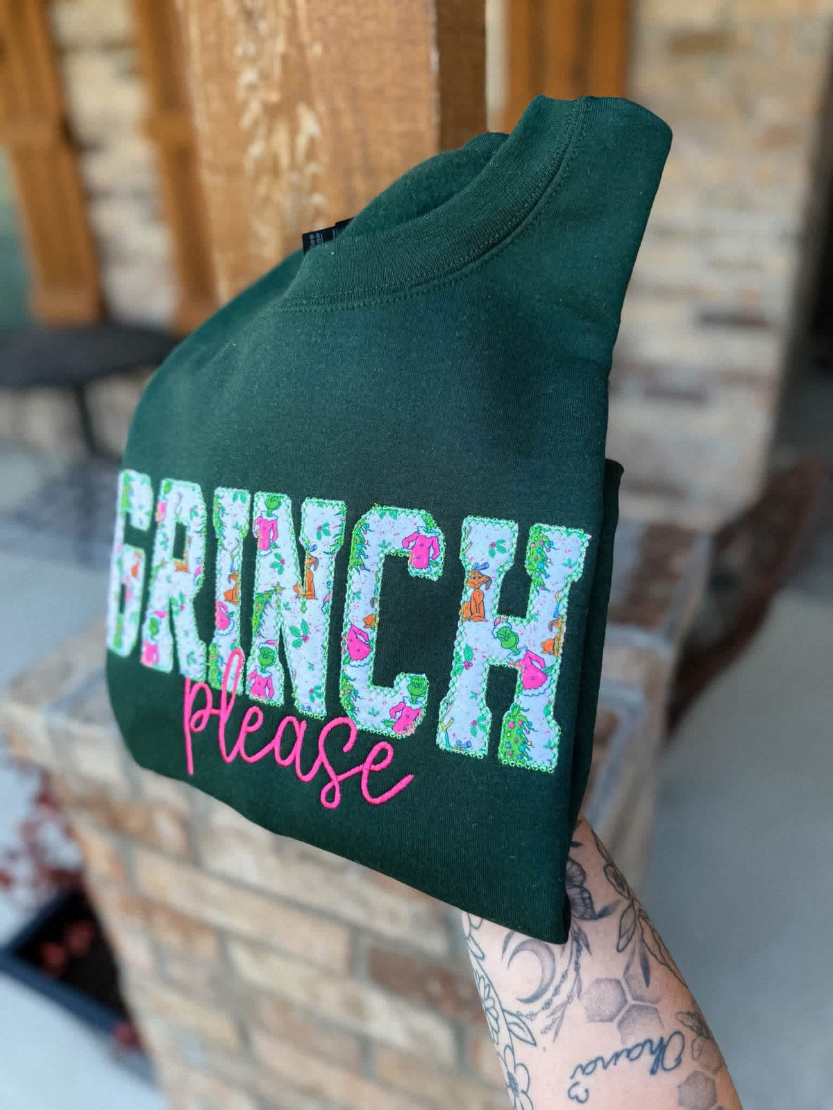 Please Embroidered Crewneck- Closes 10/18!