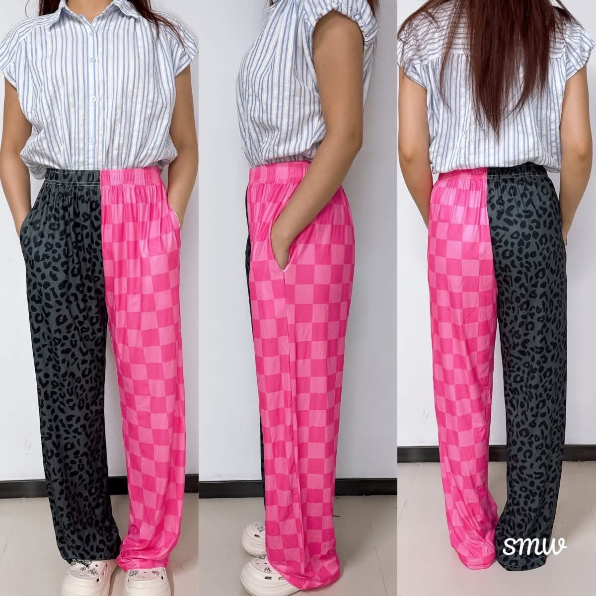 YOUTH Custom Any Print Knitted Ribbed Wide Leg Pants