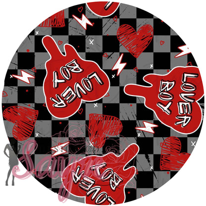 Splatter Paint Lover Boy 0/3M-Adult 4XL