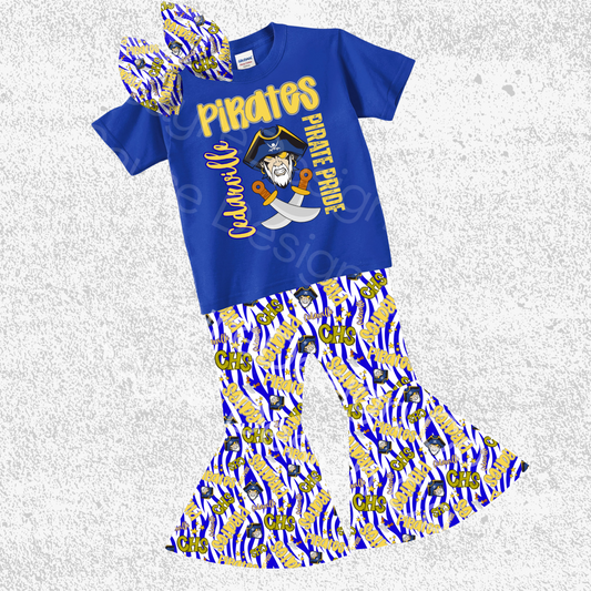 Cedarville Pirates 3 Piece Set 0/3M-14/16