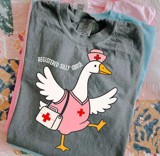 Registered Silly Goose Nurse Shirt/Long Sleeve/Crewneck/Hoodie