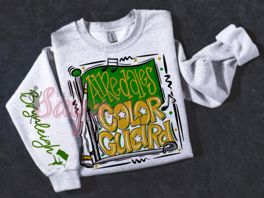 Customizable Team/Name Color Guard Crewneck