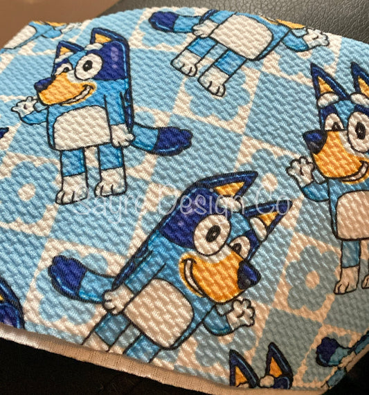 Waving Bluey- Bullet Fabric *limited quantity*
