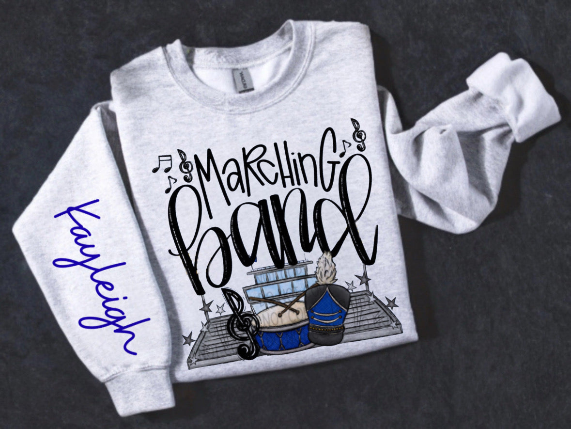 Customizable Team/Name Marching Band Crewneck