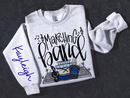 Customizable Team/Name Marching Band Crewneck