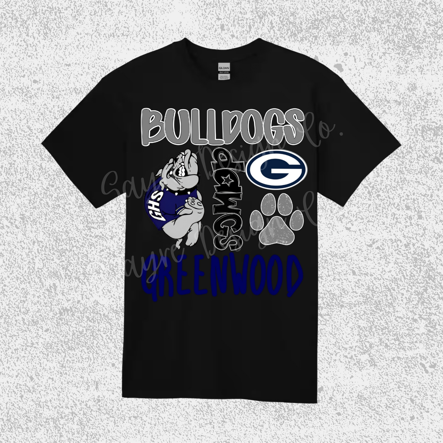 Greenwood Bulldogs Collage Tee Youth