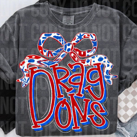 Preppy Dragons Bow Shirt/Long Sleeve/Crewneck/Hoodie