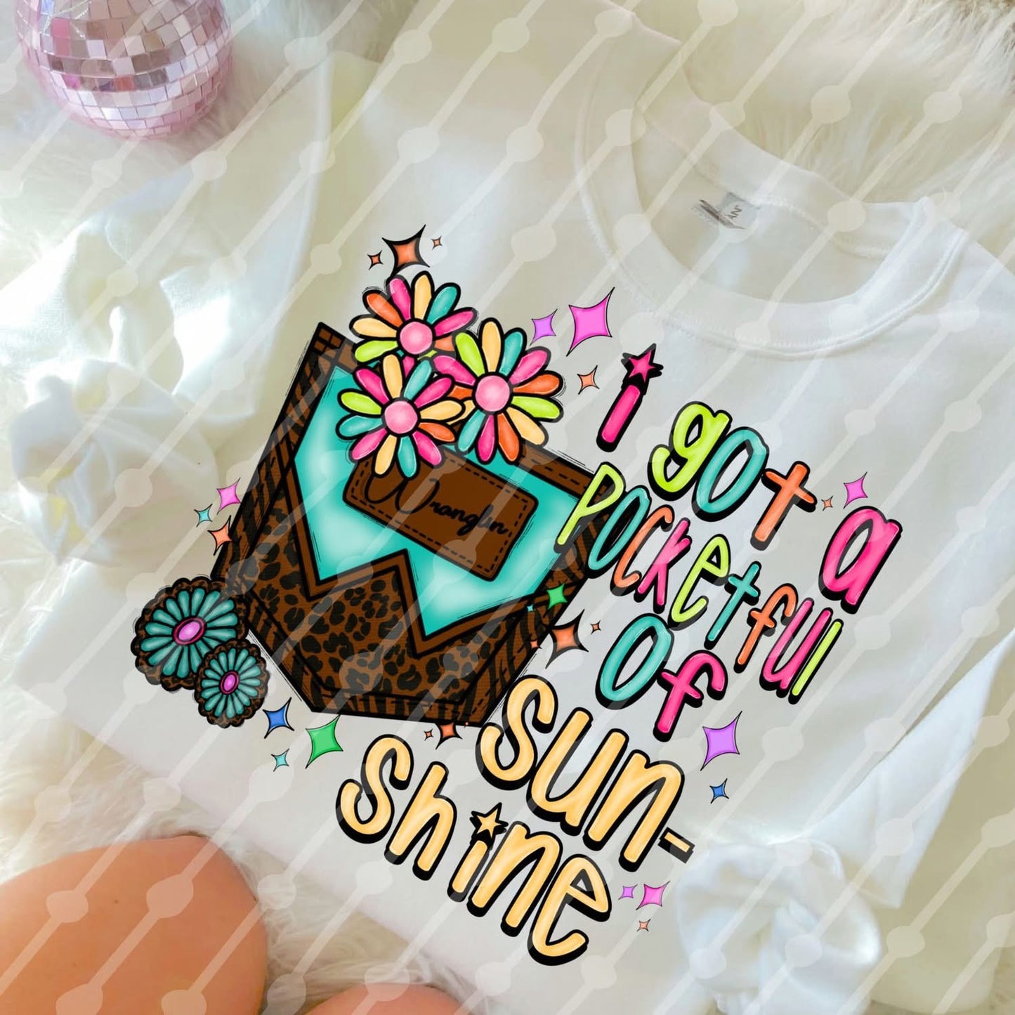 Springy Pocket Full of Sunshine Western Shirt/Long Sleeve/Crewneck/Hoodie