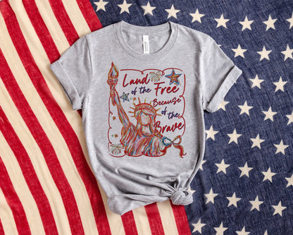 Painted Liberty Land of the Free- Baby-Youth