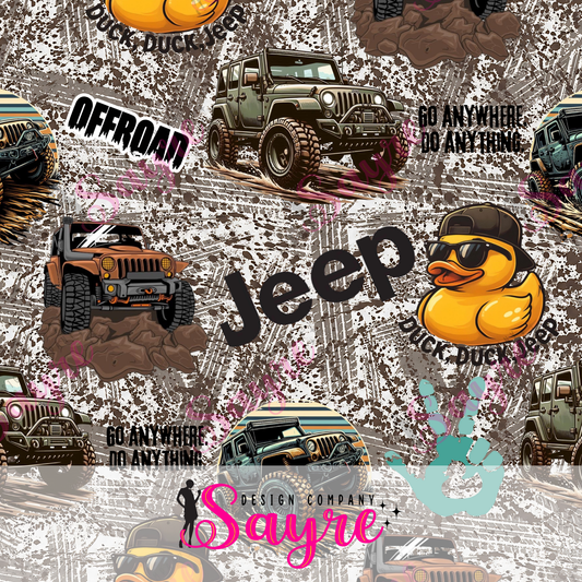 Mud Off-road Jeep Seamless Digital File