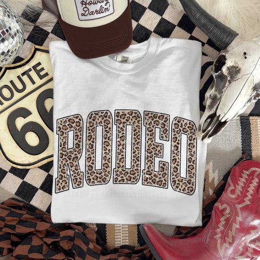 Leopard Rodeo Varsity Shirt/Sweatshirt