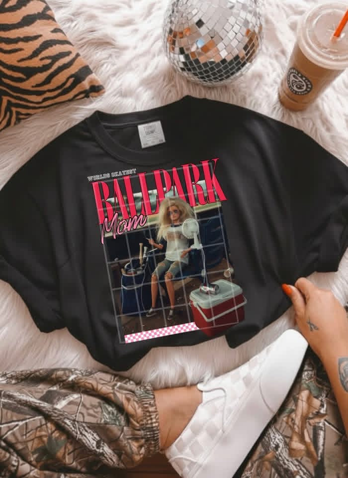 Doll World’s Okayest Ballpark Mom Shirt/Long Sleeve/Crewneck/Hoodie