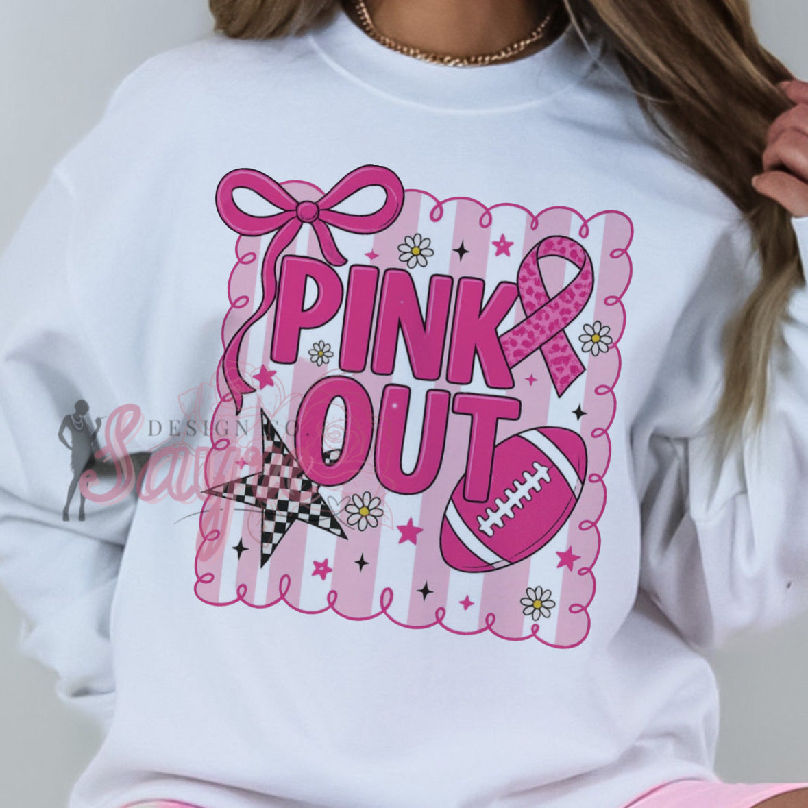 Coquette Pink Out Breast Cancer Awareness Shirt/Sweatshirt