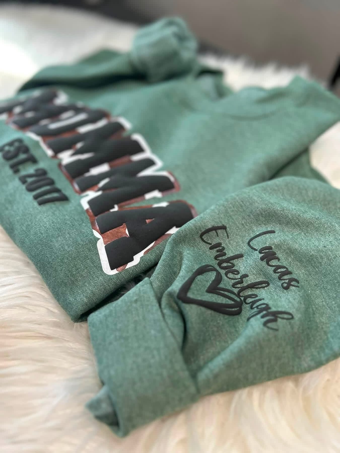 Puff Cow/Leopard Custom Title Long Sleeve/Crewneck- Closes 8/12!