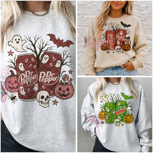 Halloween Sodas Crewneck Adult