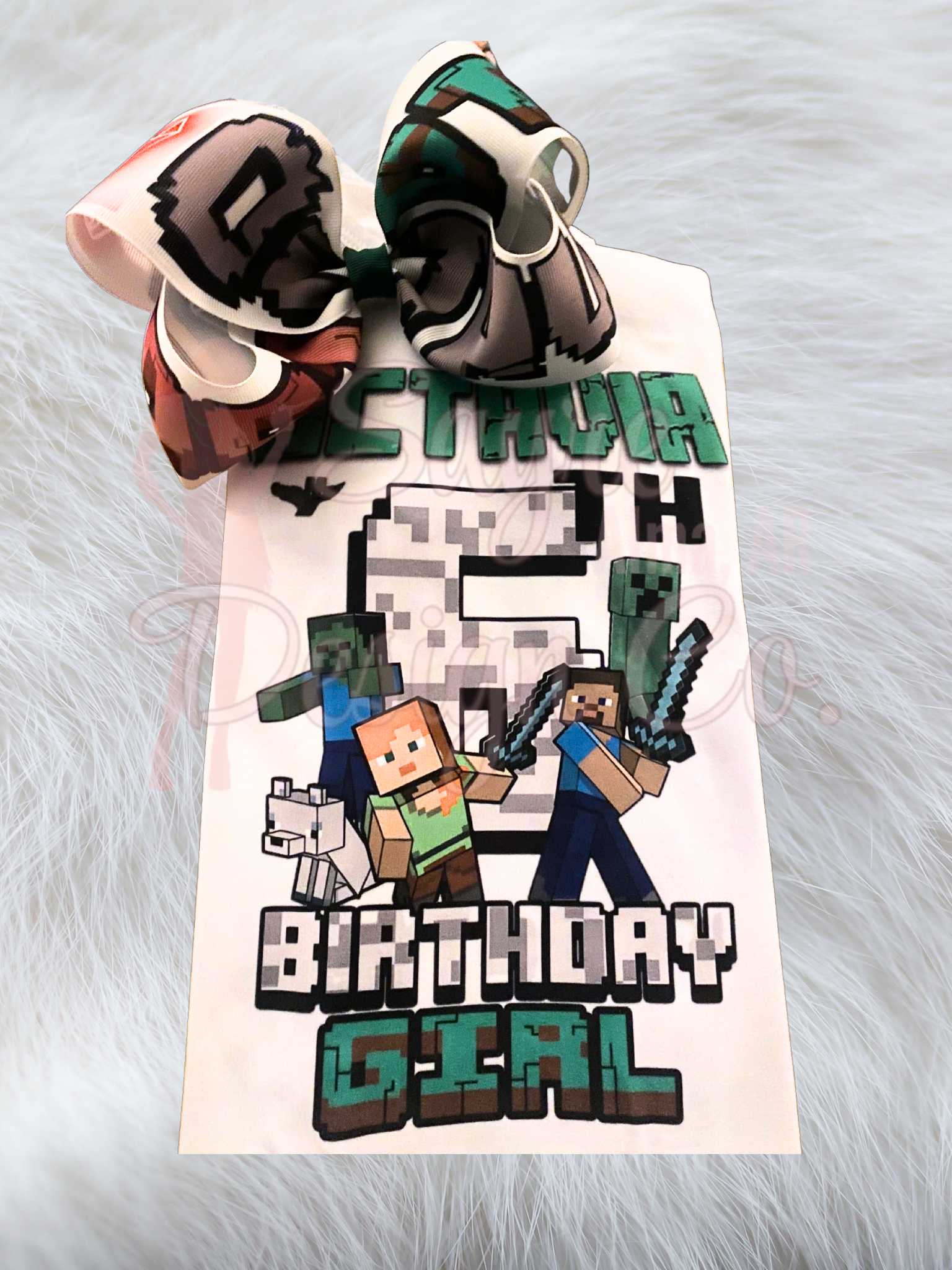 Birthday Shirt & Bow or Just Shirt- ALL AGES! Sayre Design Co.