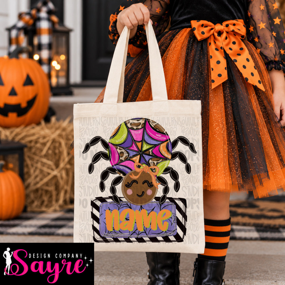 Custom Girl Spider Boo Bag- Closes 10/25!