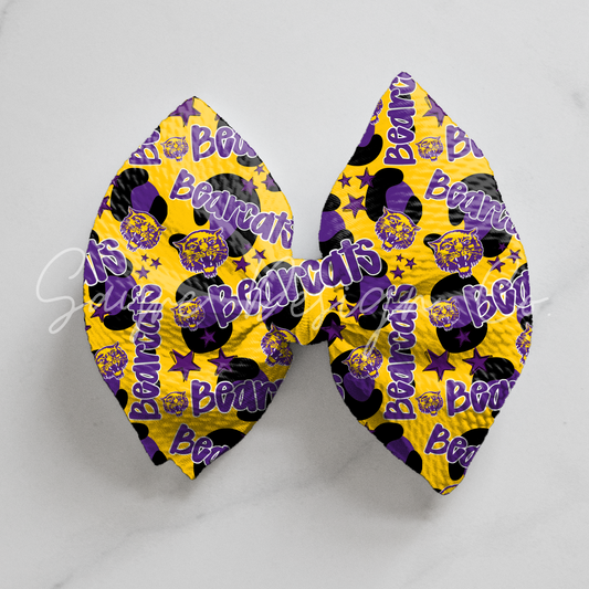Booneville Bearcats Yellow Bows