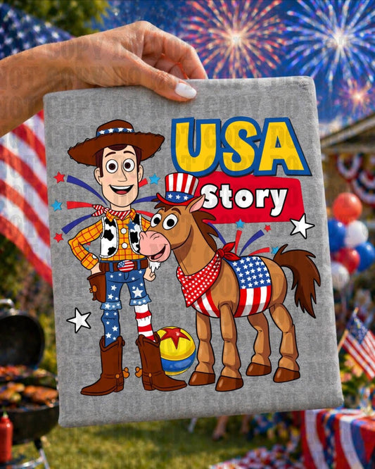 USA Story Onesie/Shirt/Tank