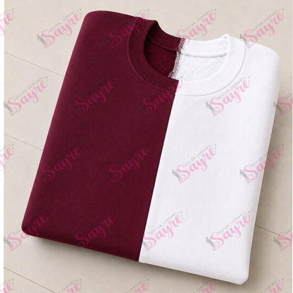 BLANK Split Color Crewneck-ADULT