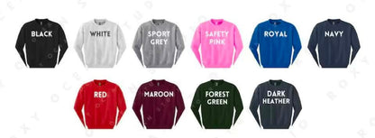 BLANK Split Color Crewnecks- YOUTH