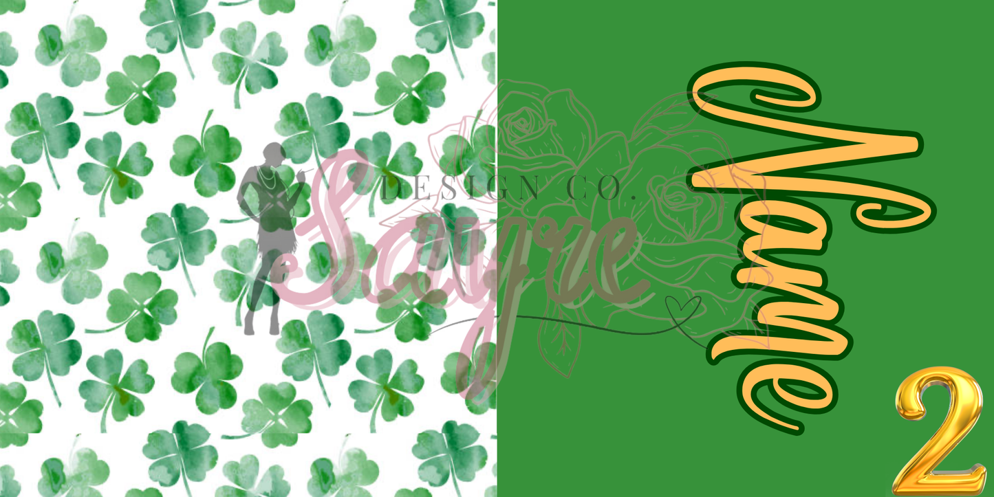 St. Patrick’s Day two-tone custom name bows flash sale! Multiple prints!