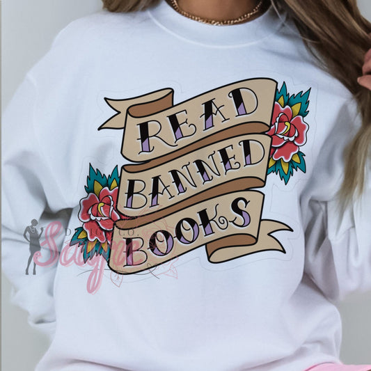 Read Banned Books Vintage Ribbon Shirt/Sweatshirt