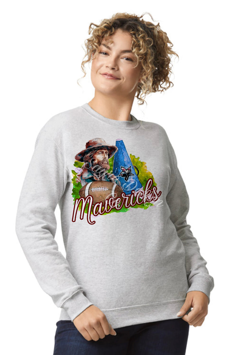 Fort Smith Southside Mavericks Cowboy Painted Football/Cheer Shirt/Sweatshirt- Adult