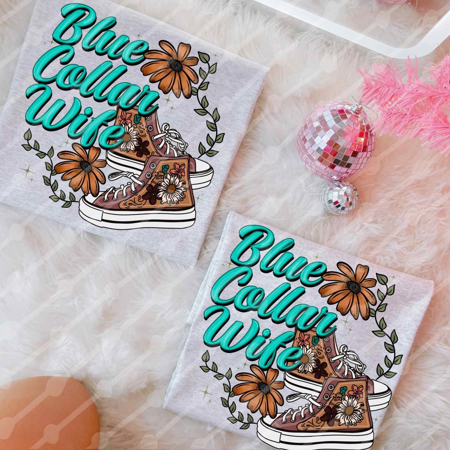 Western Chucks Blue Collar Wife Shirt/Long Sleeve/Crewneck/Hoodie