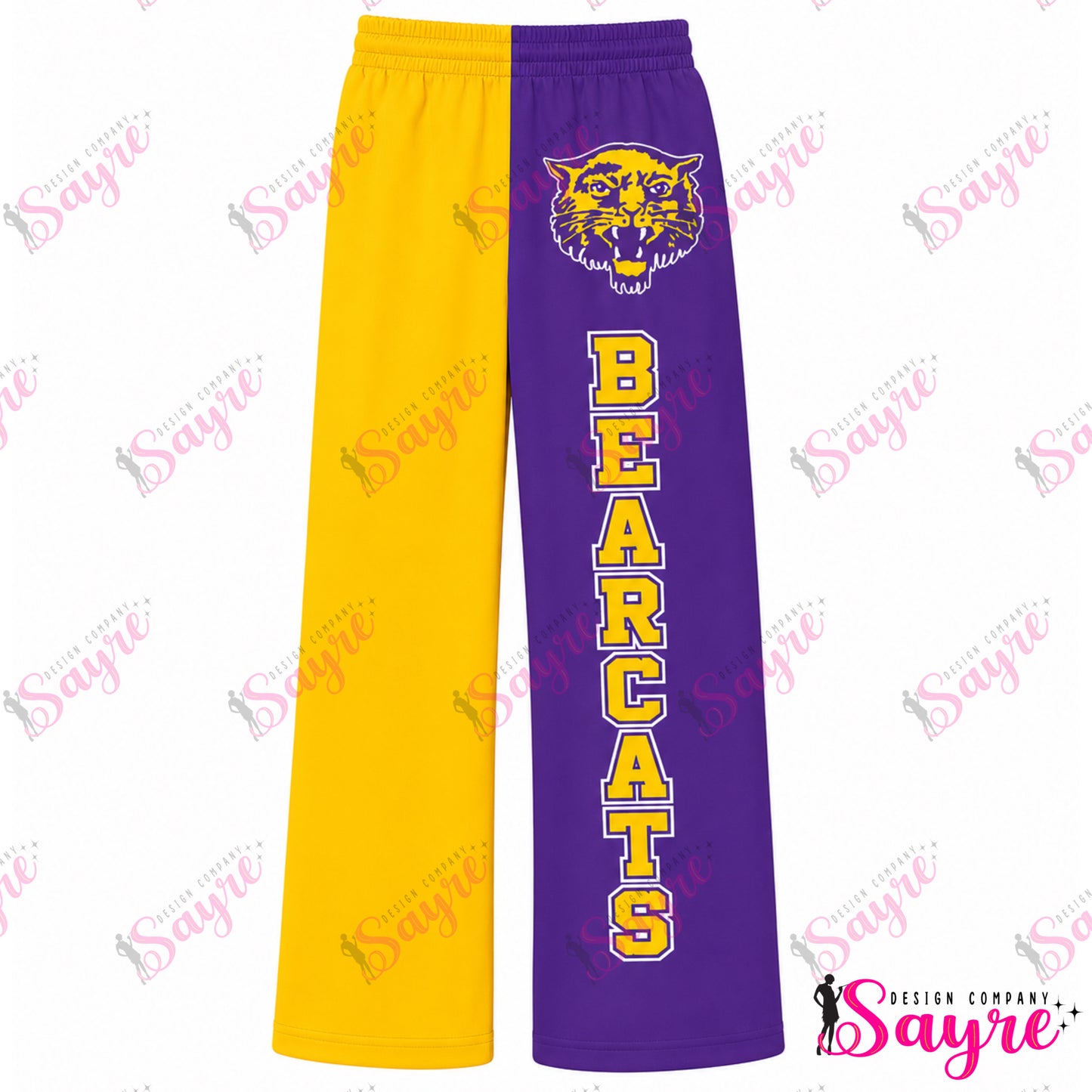 YOUTH Custom Any Print Knitted Ribbed Wide Leg Pants
