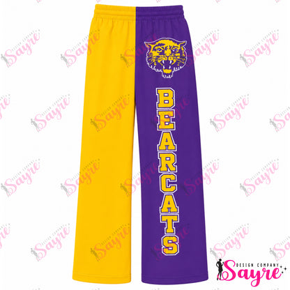YOUTH Custom Any Print Knitted Ribbed Wide Leg Pants