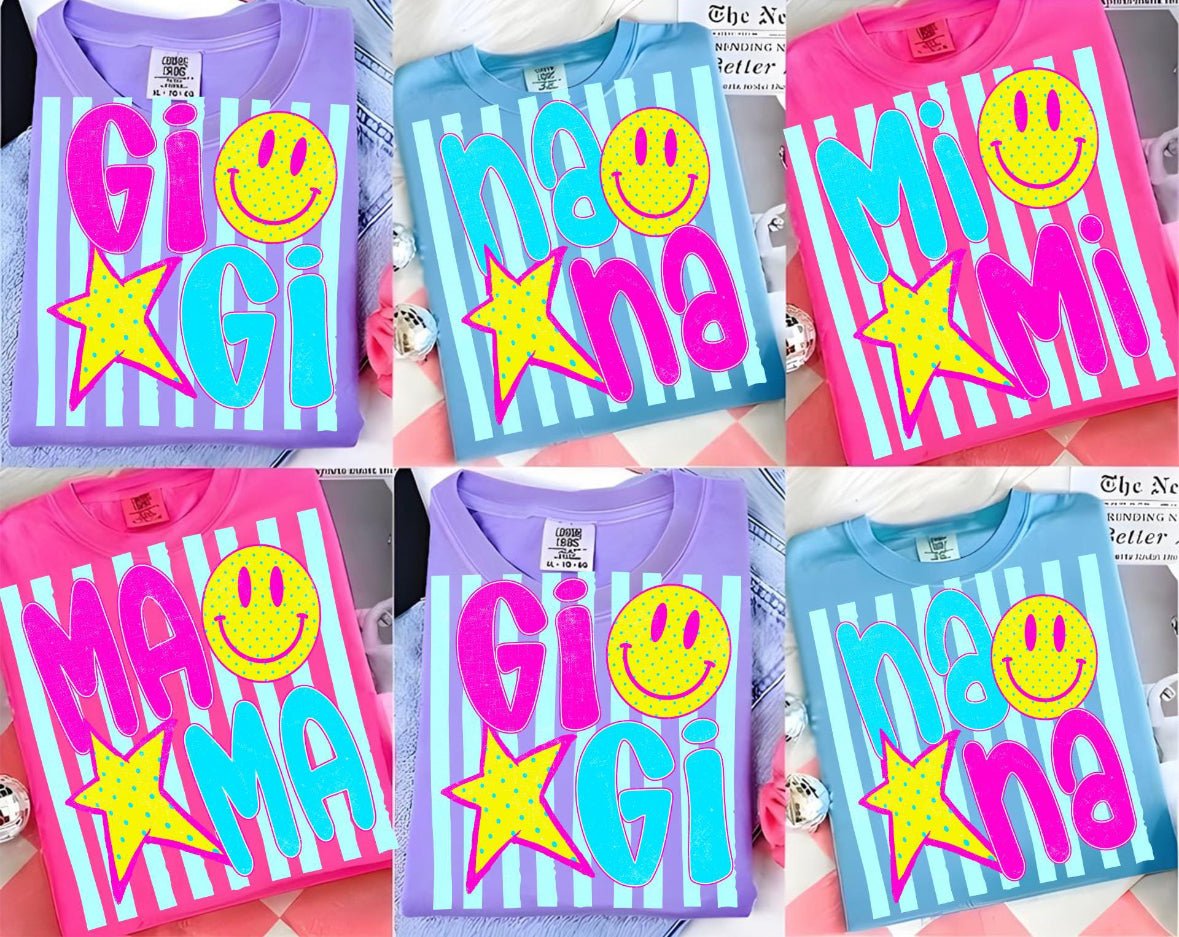 Customizable Neon Smiley Tee/Sweatshirt