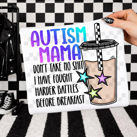 Take No Shit Autism Mama Onesie/Shirt/Long Sleeve/Crewneck/Hoodie