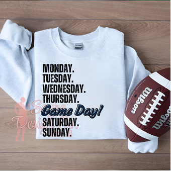 Days of the Week Game Day Shirt* Sayre Design Co.